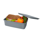 Brotdose aus recyceltem Kunststoff für Unternehmen 800 ml farbe dunkelgrau zweite Ansicht