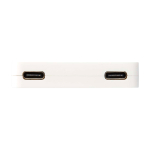 USB-Hub mit 4 Anschlüssen – USB-A- und USB-C-Ausgänge farbe weiß