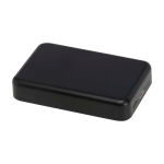 Magnetische Wireless-Powerbank aus recyceltem Kunststoff 10.000 mAh farbe schwarz zweite Ansicht