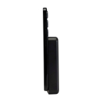 Magnetische Wireless-Powerbank aus recyceltem Kunststoff 10.000 mAh farbe schwarz Seitenansicht