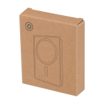 Magnetische Wireless-Powerbank aus recyceltem Kunststoff 10.000 mAh farbe weiß zweite Ansicht mit Box
