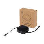 5-in-1-Schnellladekabel mit Daten­sync, ausziehbar 100 W farbe schwarz