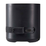 Wireless-Lautsprecher aus recyceltem Kunststoff mit Mikrofon 3 W farbe schwarz Detailansicht 1