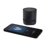 Wireless-Lautsprecher aus recyceltem Kunststoff mit Mikrofon 3 W farbe schwarz dritte Ansicht