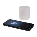 Wireless-Lautsprecher aus recyceltem Kunststoff mit Mikrofon 3 W farbe weiß dritte Ansicht