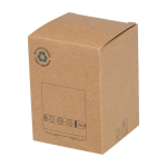 Wireless-Lautsprecher aus recyceltem Kunststoff mit Mikrofon 3 W farbe weiß zweite Ansicht mit Box
