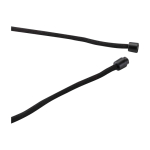 Handy-Lanyard mit umweltfreundlichem Bambusdetail in der Mitte farbe schwarz Detailansicht 1