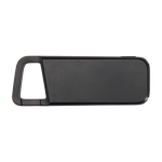 Wasserfeste Eco-Powerbank mit Karabiner 5.000 mAh farbe schwarz zweite Vorderansicht