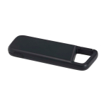 Wasserfeste Eco-Powerbank mit Karabiner 5.000 mAh farbe schwarz zweite Ansicht