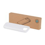 Wasserfeste Eco-Powerbank mit Karabiner 5.000 mAh farbe weiß