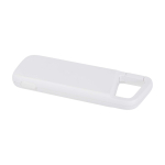 Wasserfeste Eco-Powerbank mit Karabiner 5.000 mAh farbe weiß zweite Ansicht
