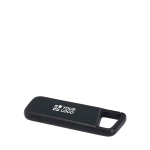 Wasserfeste Eco-Powerbank mit Karabiner 5.000 mAh Ansicht mit Druckbereich