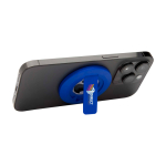 Magnetischer 2-in-1-Handyhalter mit Flaschenöffner farbe köngisblau Ansicht mit Tampondruck