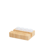 Bambus-Handyhalter mit Tasten-Antistress-Spielzeug Ansicht mit Druckbereich