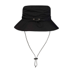 Faltbarer Nylon-Bob-Hut 100 g/m² farbe schwarz zweite Rückansicht