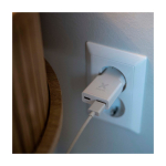 Xtorm Go2 SlimLine Ladegerät ultraflach, ideal für Reisen 25 W farbe weiß Lifestyle-Bild