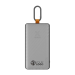 Solar-Powerbank mit Ultra-Schnellladetechnologie 10.000 mAh farbe graphit Druckansicht des Logos 2