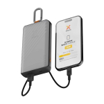 Solar-Powerbank mit Ultra-Schnellladetechnologie 10.000 mAh farbe graphit dritte Ansicht