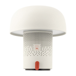 Stahl-/Kunststoff-Lautsprecher mit dimmbarer LED-Lampe Kooduu 10W farbe weiß zweite Vorderansicht