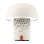 Stahl-/Kunststoff-Lautsprecher mit dimmbarer LED-Lampe Kooduu 10W farbe weiß