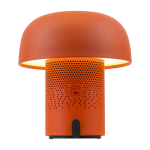 Stahl-/Kunststoff-Lautsprecher mit dimmbarer LED-Lampe Kooduu 10W farbe orange