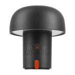 Stahl-/Kunststoff-Lautsprecher mit dimmbarer LED-Lampe Kooduu 10W farbe anthrazit zweite Vorderansicht