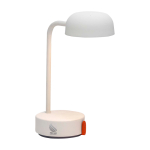 Wiederaufladbare, dimmbare Tischlampe Kooduu Fokus farbe weiß Druckansicht des Logos 2