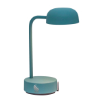 Wiederaufladbare, dimmbare Tischlampe Kooduu Fokus farbe mintgrün Druckansicht des Logos 2