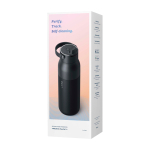 Smart-Flasche mit Filter und App 1 L LARQ PureVis™ 2.0 farbe schwarz zweite Ansicht mit Box