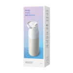 Smart-Flasche mit Filter und App 1 L LARQ PureVis™ 2.0 farbe weiß zweite Ansicht mit Box