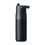 Thermoflasche mit integriertem Wasserfilter 680 ml LARQ Swig Top farbe schwarz zweite Rückansicht