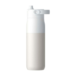 Thermoflasche mit integriertem Wasserfilter 680 ml LARQ Swig Top farbe weiß zweite Rückansicht