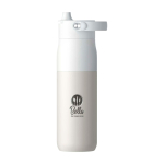 Thermoflasche mit integriertem Wasserfilter 680 ml LARQ Swig Top farbe weiß Ansicht mit Tampondruck
