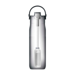 Edelstahl-Thermoflasche mit Filter 1 L LARQ Swig Top farbe schwarz dritte Ansicht