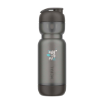 Plastik-Shaker mit integriertem Mixer 800 ml Mepal Shaker farbe schwarz Ansicht mit Tampondruck