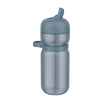 Sportflasche aus Kunststoff mit Klappdeckel und Strohhalm 600 ml Mepal farbe blau