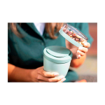 Mini-Lunchbox aus Kunststoff mit 2 Fächern 420 ml Mepal Ellipse Mini farbe blau Lifestyle-Bild 2