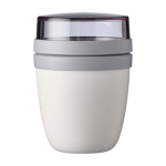 Mini-Lunchbox aus Kunststoff mit 2 Fächern 420 ml Mepal Ellipse Mini farbe weiß