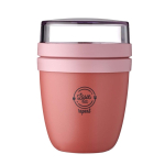 Mini-Lunchbox aus Kunststoff mit 2 Fächern, 420 ml Mepal Ellipse Mini Ansicht mit Tampondruck
