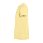 Herren-T-Shirt aus Baumwollstrick kurzarm 180 g/m² Roly Corgi farbe gelb Seitenansicht