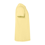 Herren-T-Shirt aus Baumwollstrick kurzarm 180 g/m² Roly Corgi farbe gelb zweite Seitenansicht