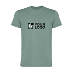 Herren-T-Shirt aus Baumwollstrick kurzarm 180 g/m² Roly Corgi Ansicht mit Druckbereich