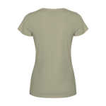 Damen-T-Shirt kurzarm tailliert 280 g/m² Roly Fiyi farbe khaki zweite Rückansicht