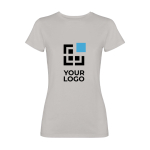 Damen-T-Shirt kurzarm tailliert 280 g/m² Roly Fiyi Ansicht mit Druckbereich