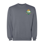 Unisex-Pullover Rundhals aus Baumwolle 250 g/m² Roly Jaya farbe dunkelgrau Ansicht mit Siebdruck