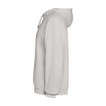 Unisex-Hoodie mit Kapuze, gewaschenes Finish 250 g/m² Roly Kenia farbe grau Seitenansicht