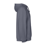 Unisex-Hoodie mit Kapuze, gewaschenes Finish 250 g/m² Roly Kenia farbe dunkelgrau zweite Seitenansicht