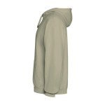 Unisex-Hoodie mit Kapuze, gewaschenes Finish 250 g/m² Roly Kenia farbe khaki Seitenansicht