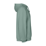 Unisex-Hoodie mit Kapuze, gewaschenes Finish 250 g/m² Roly Kenia farbe dunkelgrün zweite Seitenansicht