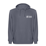 Unisex-Hoodie mit Kapuze, gewaschenes Finish 250 g/m² Roly Kenia Ansicht mit Druckbereich